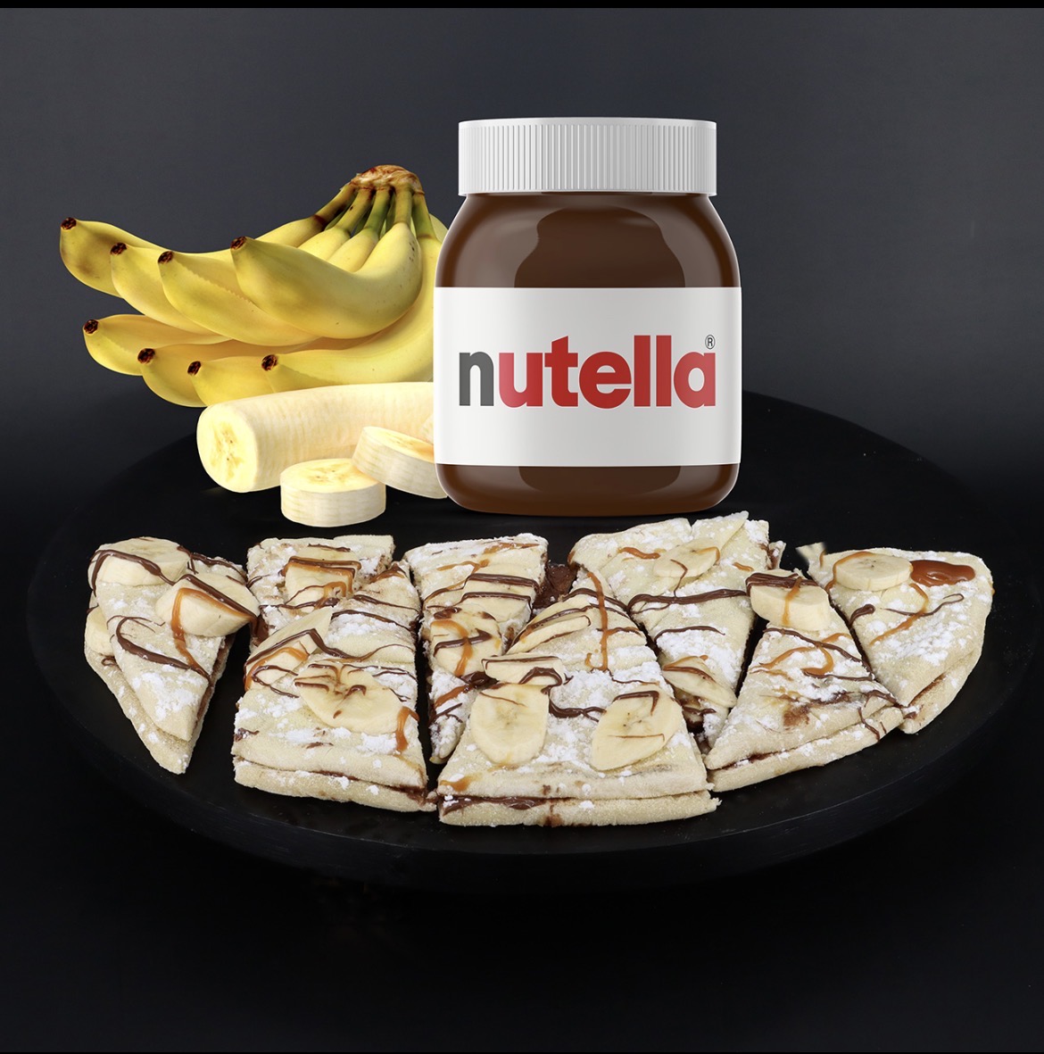 Pizza Nutella banane
